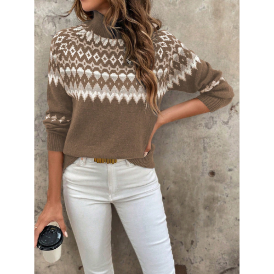 Leonie | Women's turtleneck sweater with long sleeves