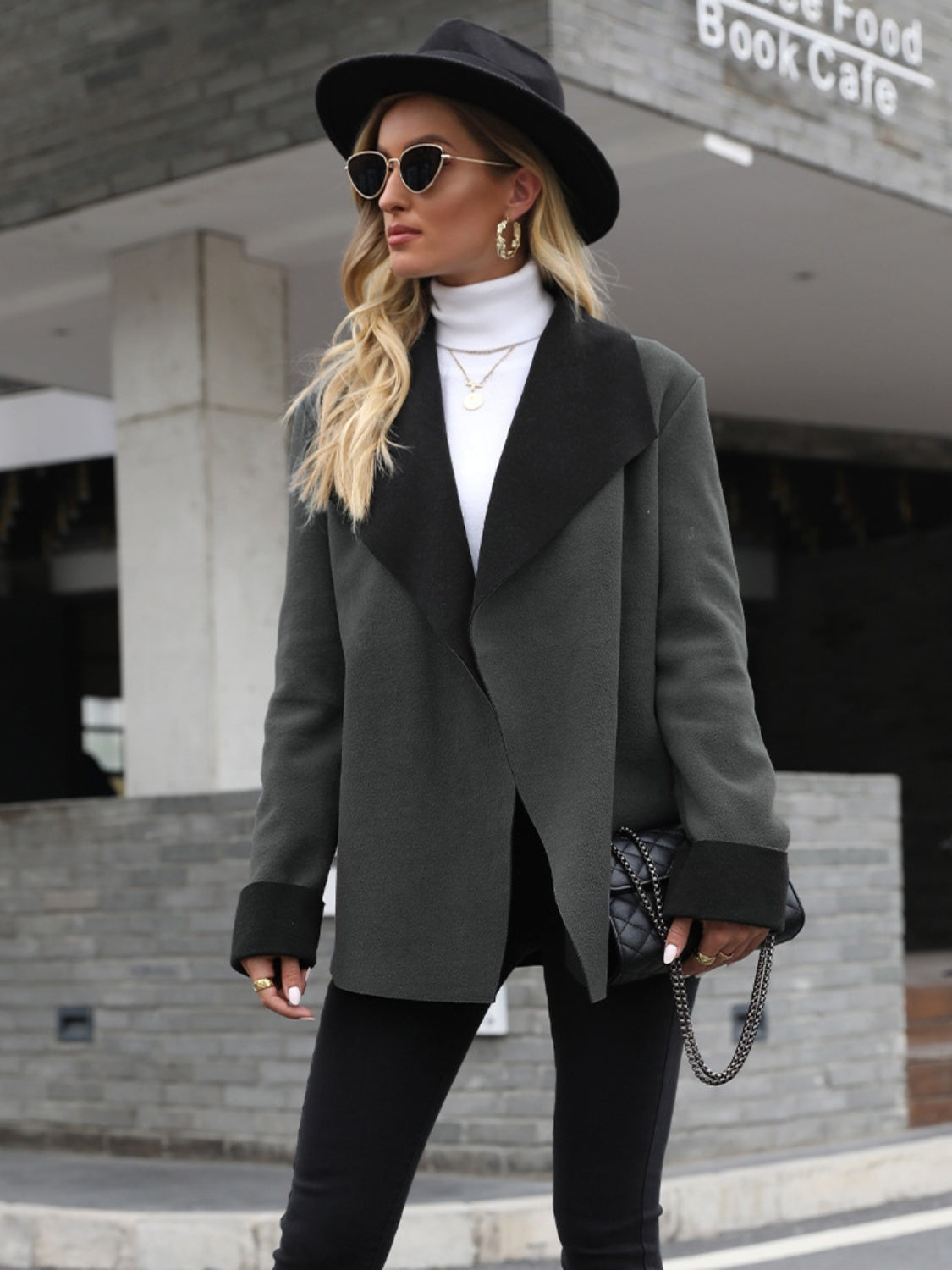 Petra | Long sleeve open front jacket