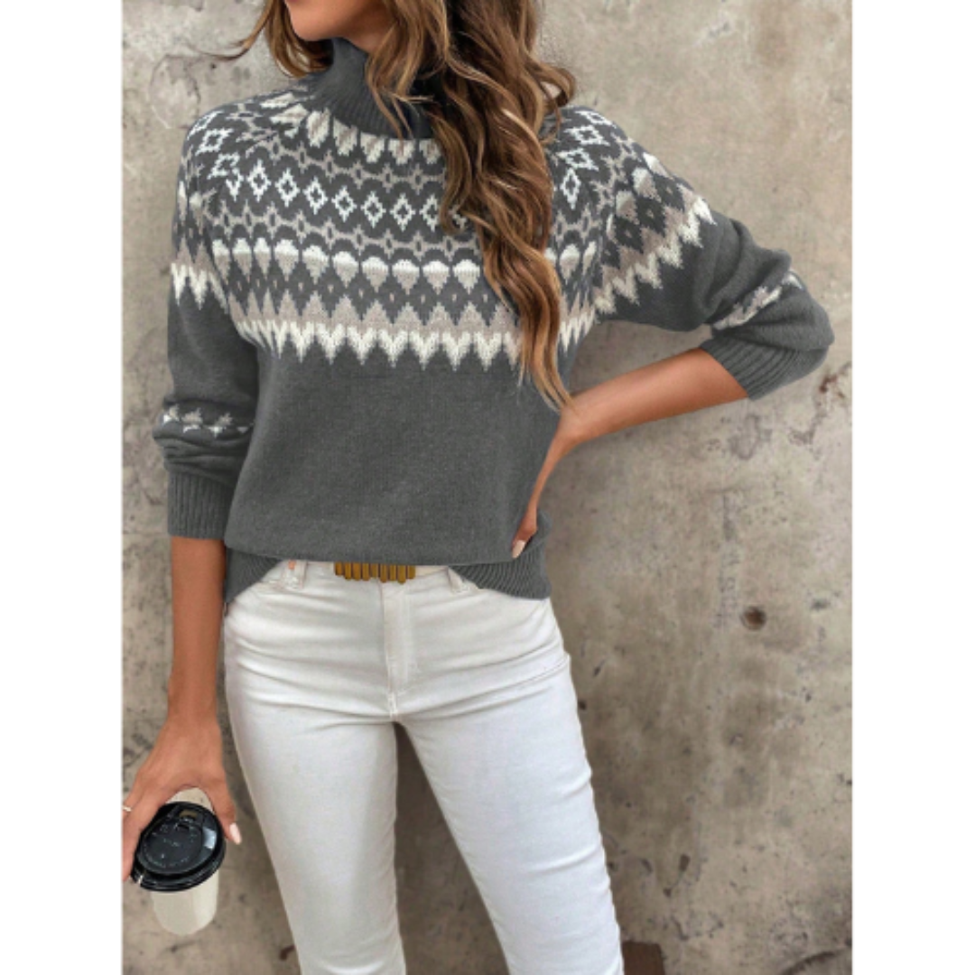 Leonie | Women's turtleneck sweater with long sleeves