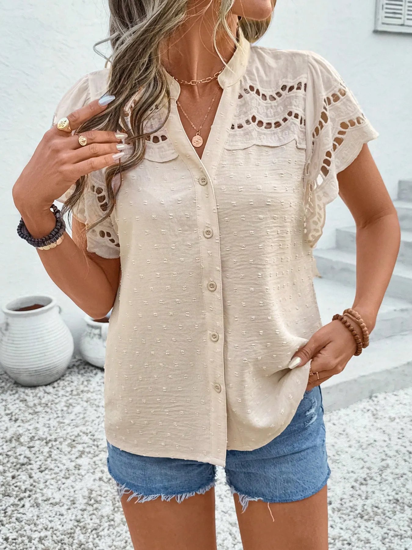Marianna® | Casual Button-Up Sundress Blouse