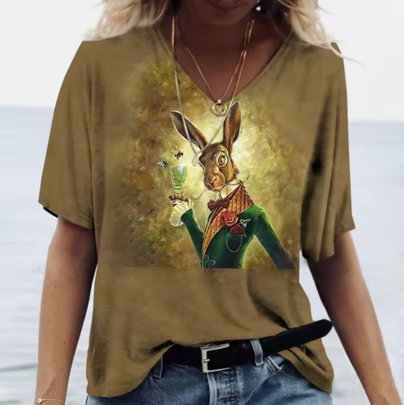 Ornella® | Colorful T-Shirts With Bunny Print