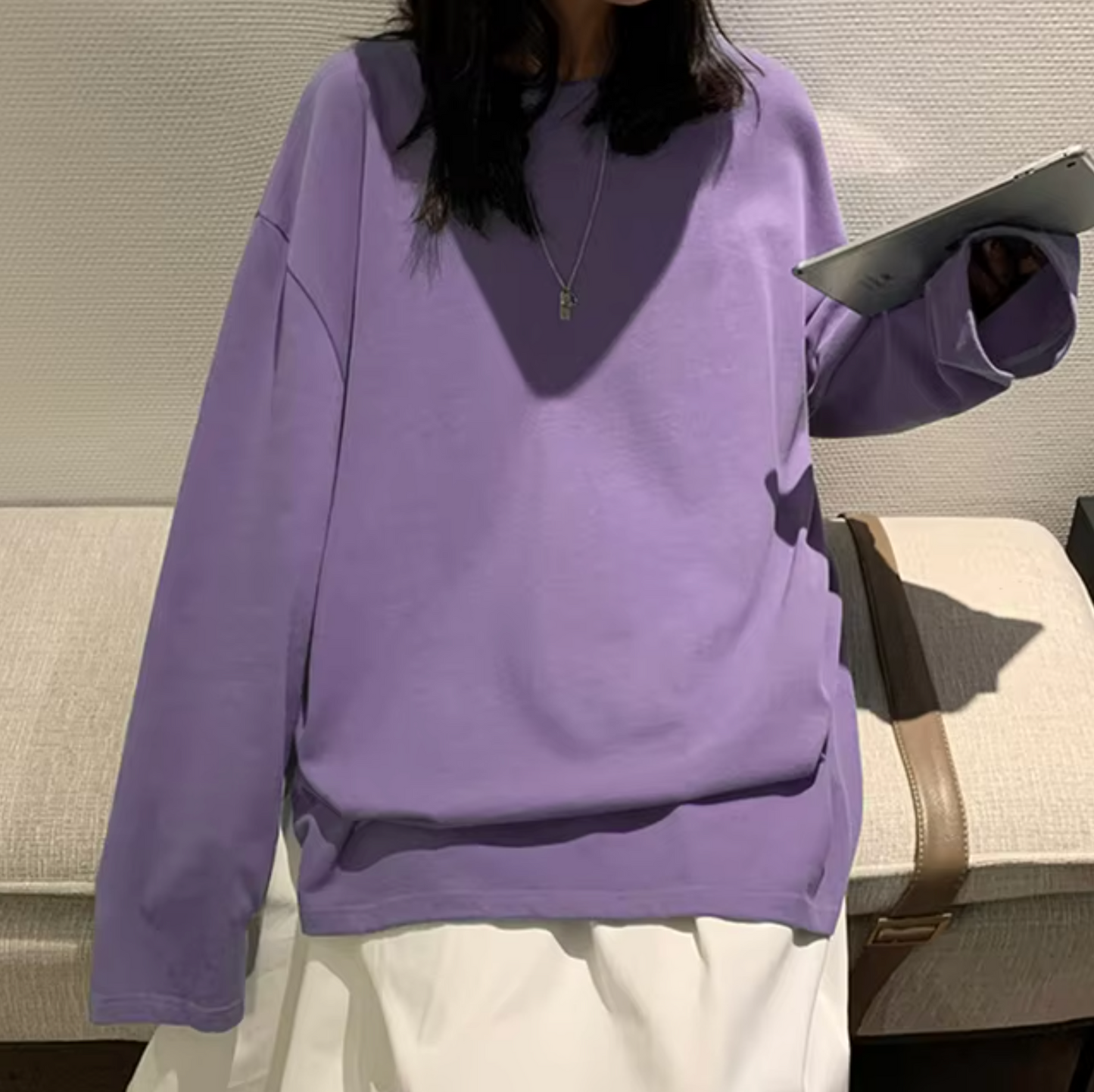 Sandra | Long sleeve cotton t-shirt