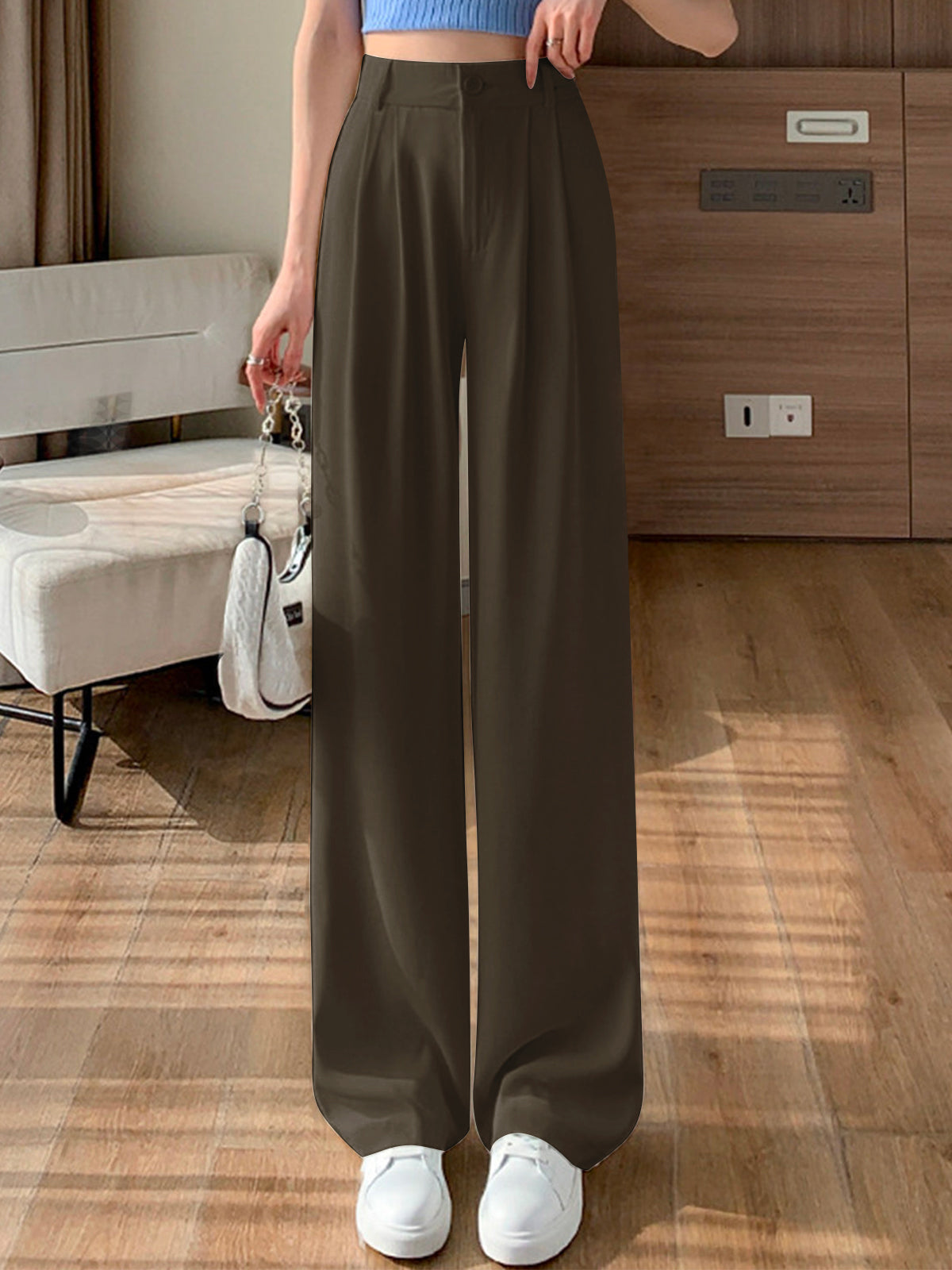 Yessica® | Wide Leg Linen Trousers