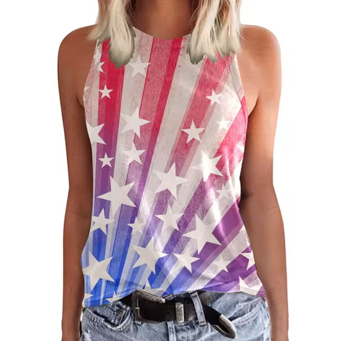 Brunella® | Sleeveless Top With Colorful Design
