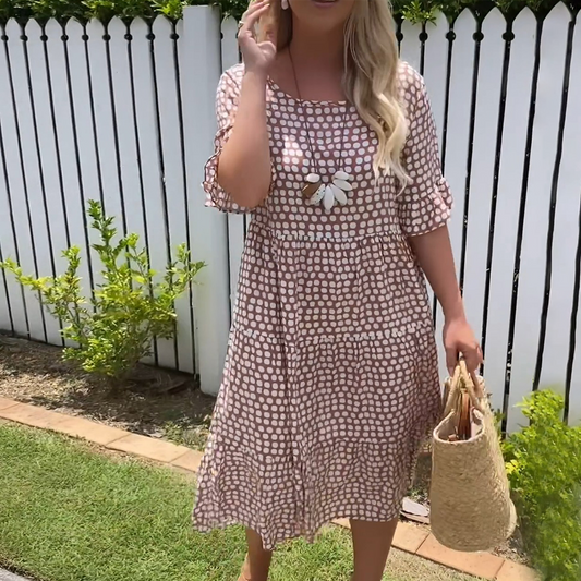 Ileana® | Elegant Striped Dress