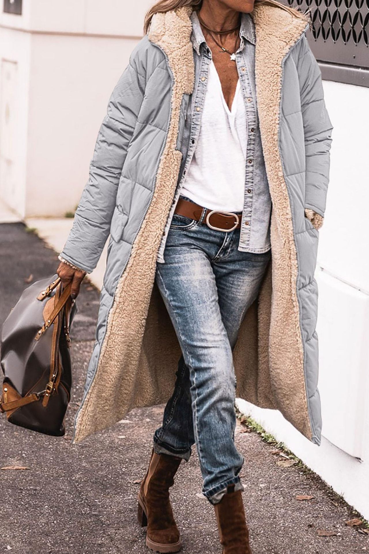Tamara | Long padded jacket with hood
