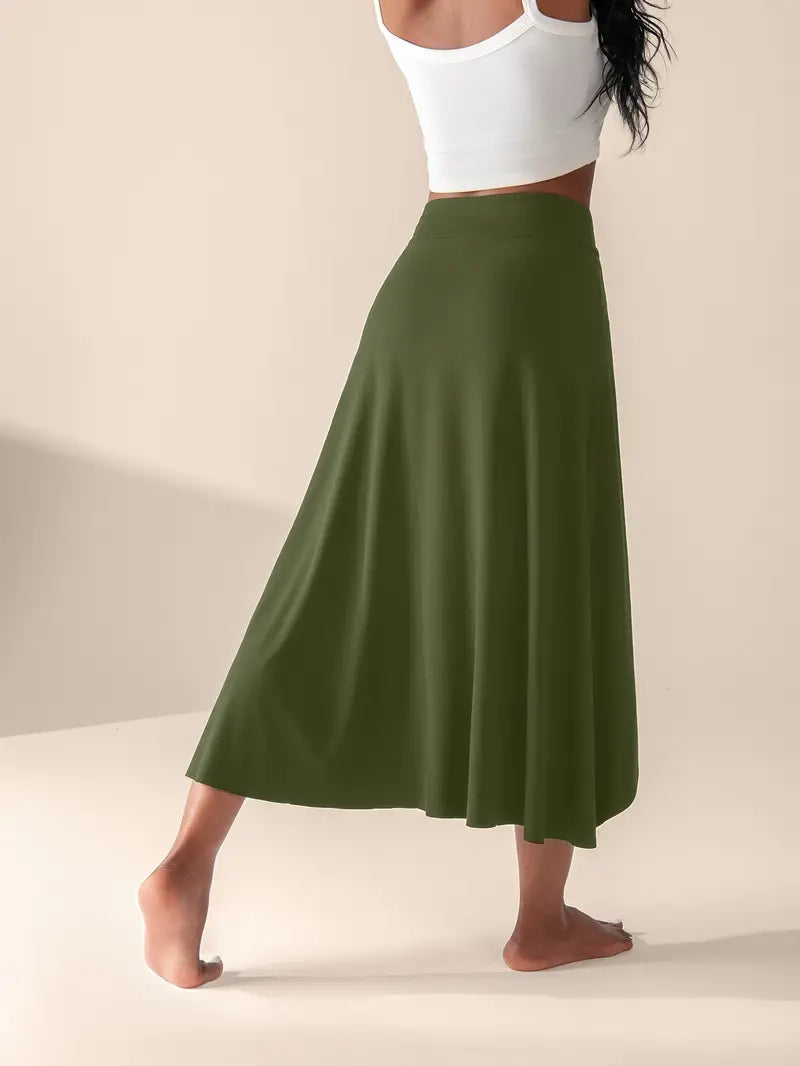 Luciana® | High Waist Slit Skirt With Pockets