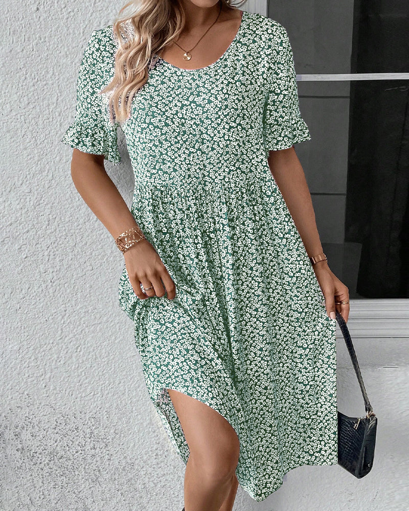 Adrianna® | Elegant Floral Midi Dress