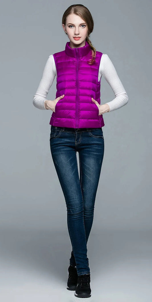 Jimena | Ultralight, sleeveless, elegant half jacket for women