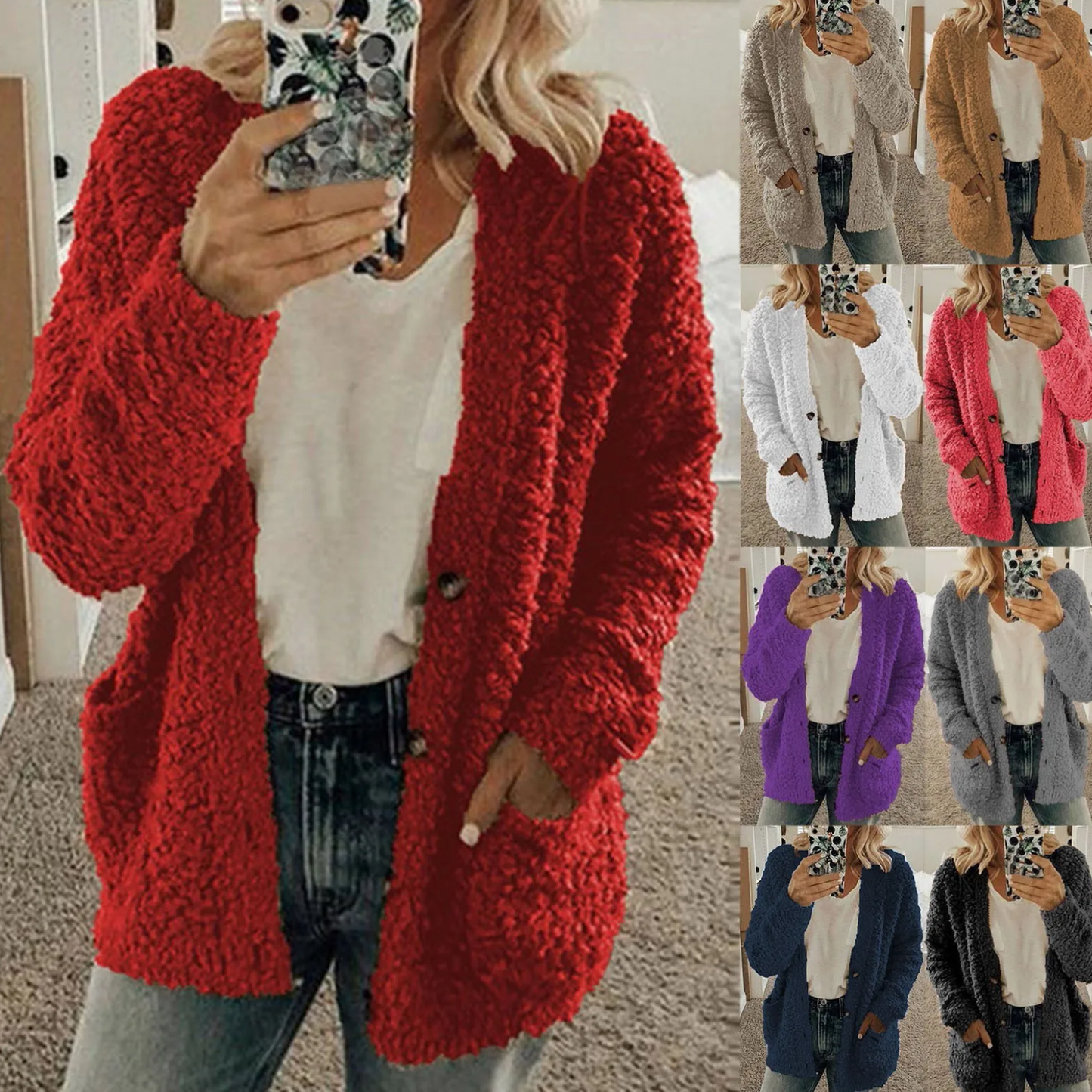 Vilma | Stylish and casual winter cardigan.