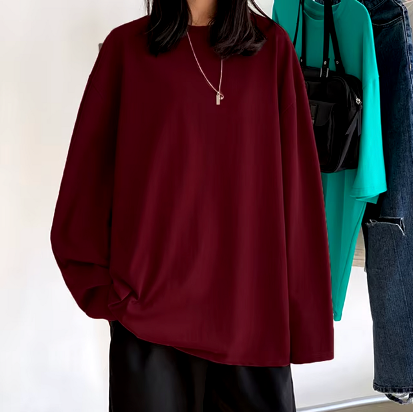 Isabel | Long sleeve cotton t-shirt