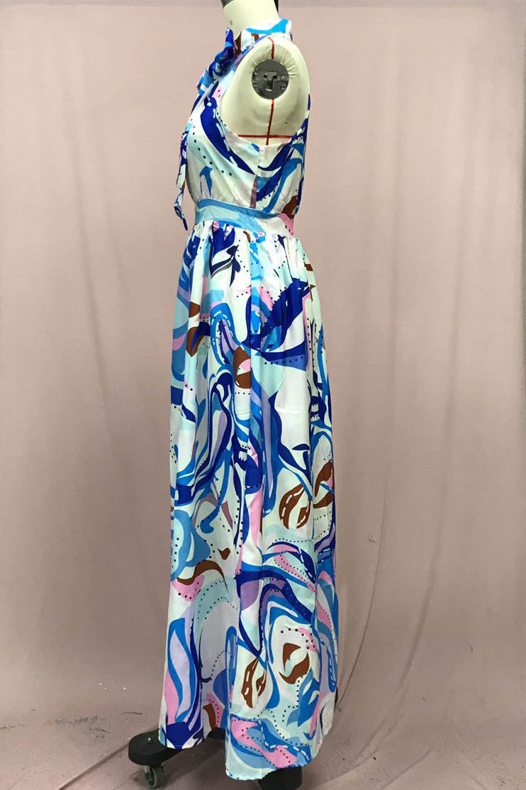 Erika® | French Style Floral Chiffon Dress