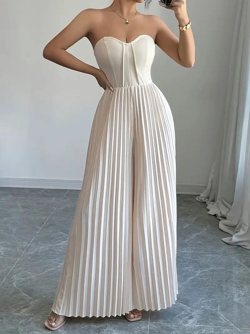 Pia® | Elegant Strapless Jumpsuit