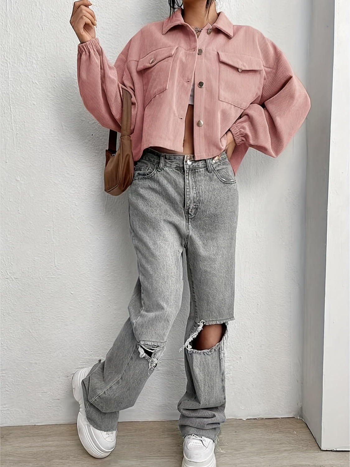 Oriana | Jacket with collar and dropped shoulders