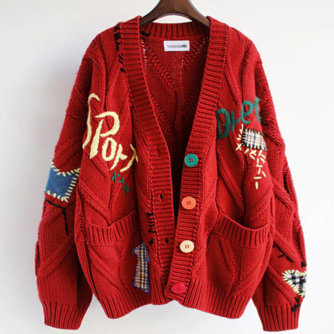 Irene | Women's cardigan with buttons, Manga Larga