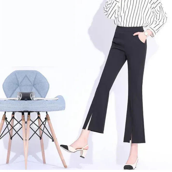 Ester® | Elegant High-Waisted Flared Trousers