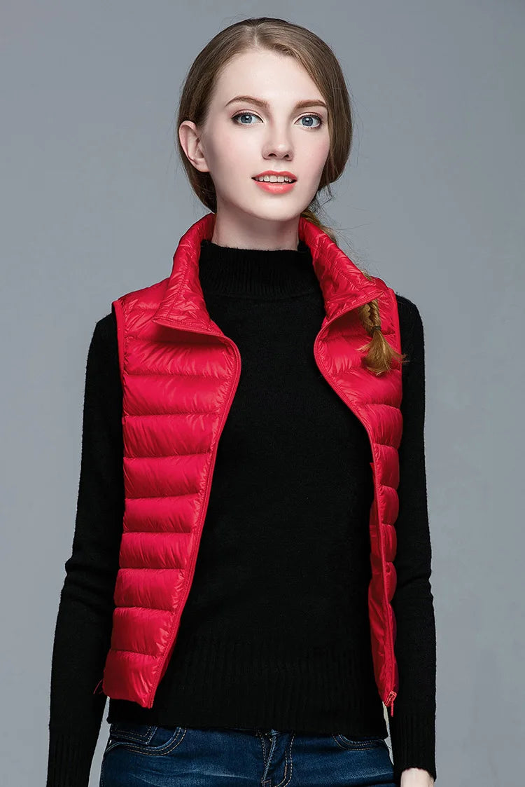 Jimena® | Ultralight, sleeveless, elegant half jacket for women