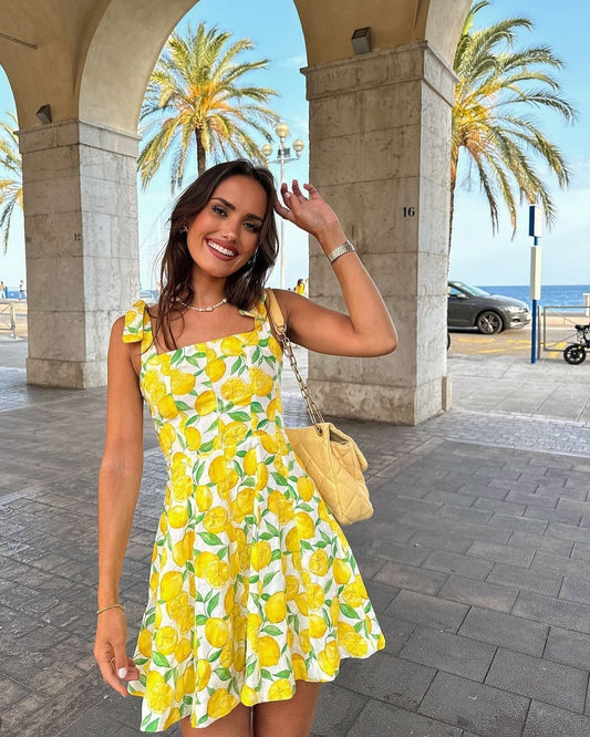 Yazmín® | Summer Dress Cute Lemon Print