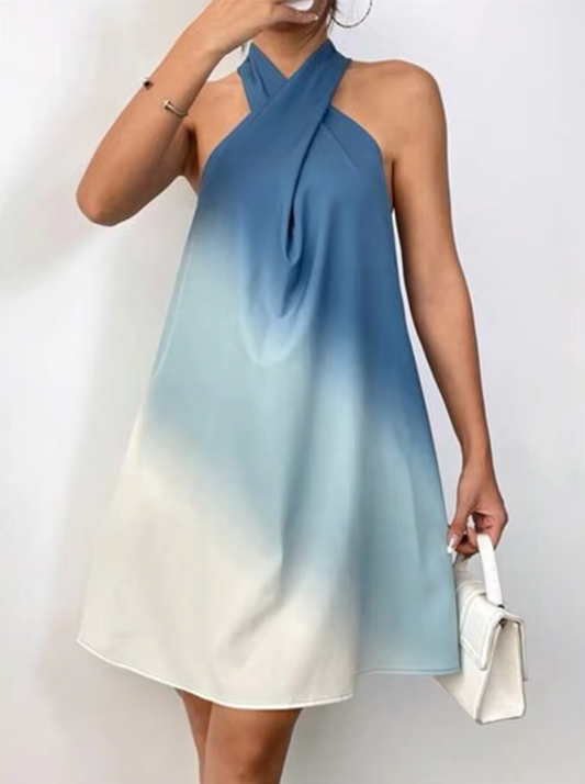 Annunziata® | Gradient Halter Neck Dress