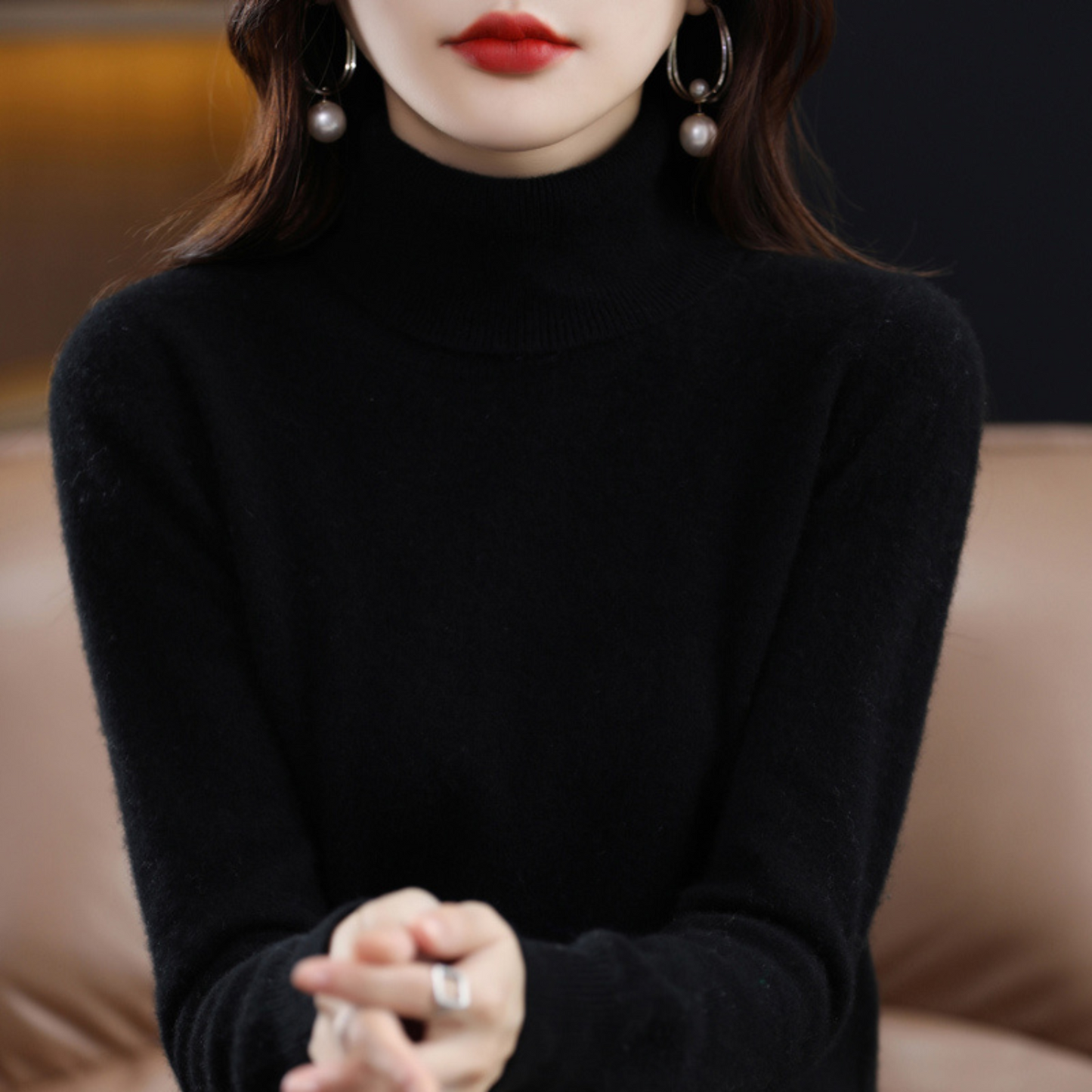 Victoria | Women’s Winter Classic Turtleneck Knit Sweater