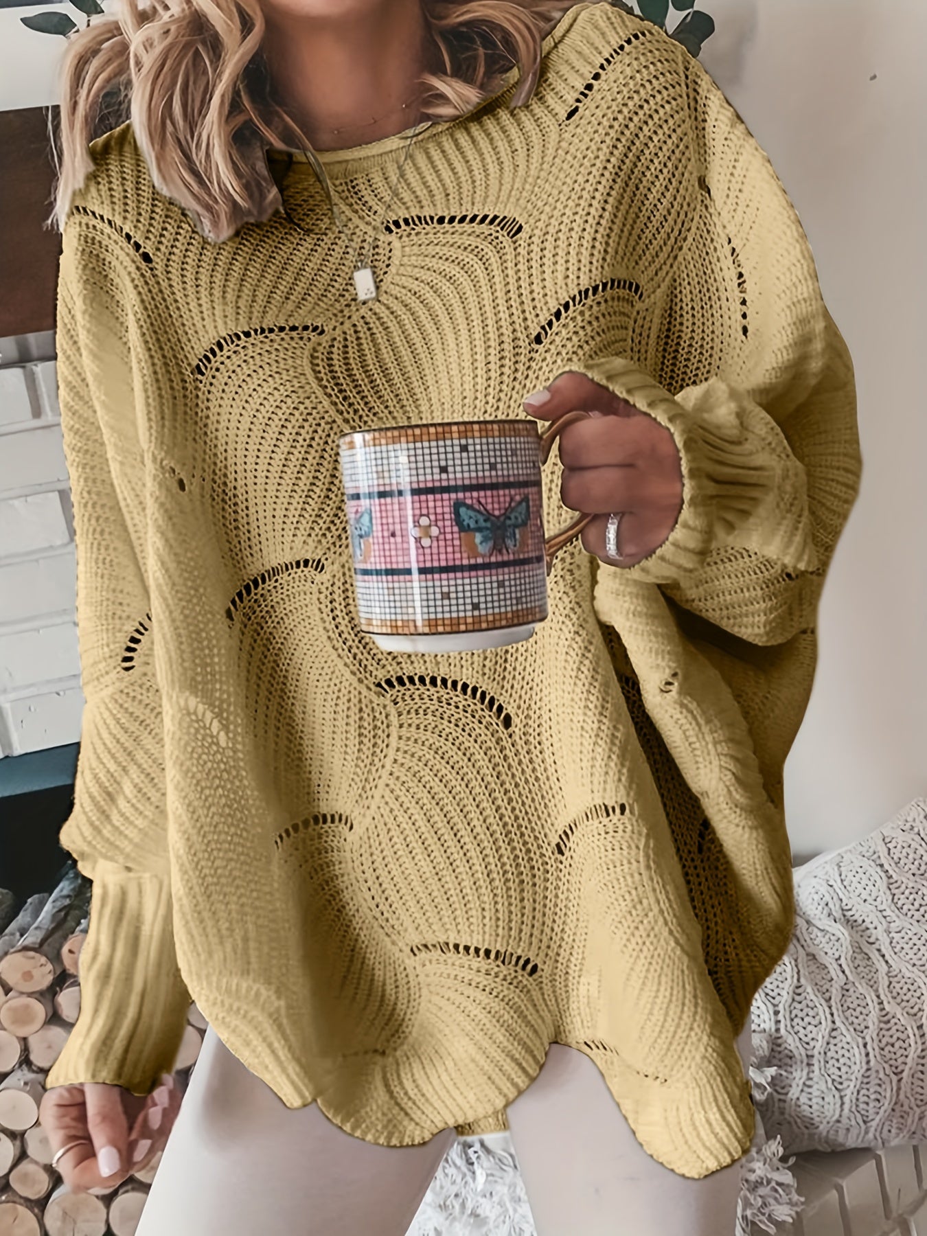 Flor | Women's rib knit sweater