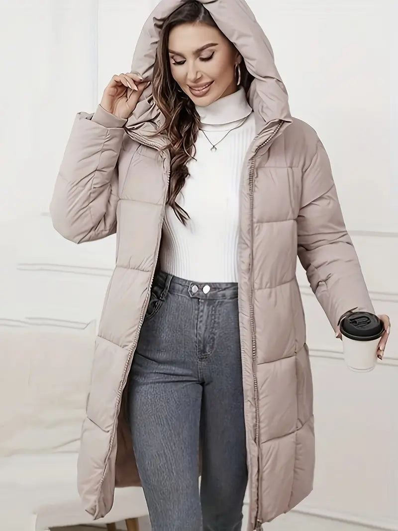 Lucrecia | Long down jacket with hood