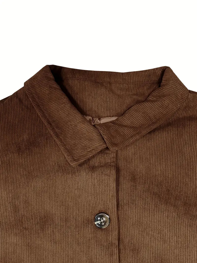 Johana | Corduroy jacket with button placket at the front
