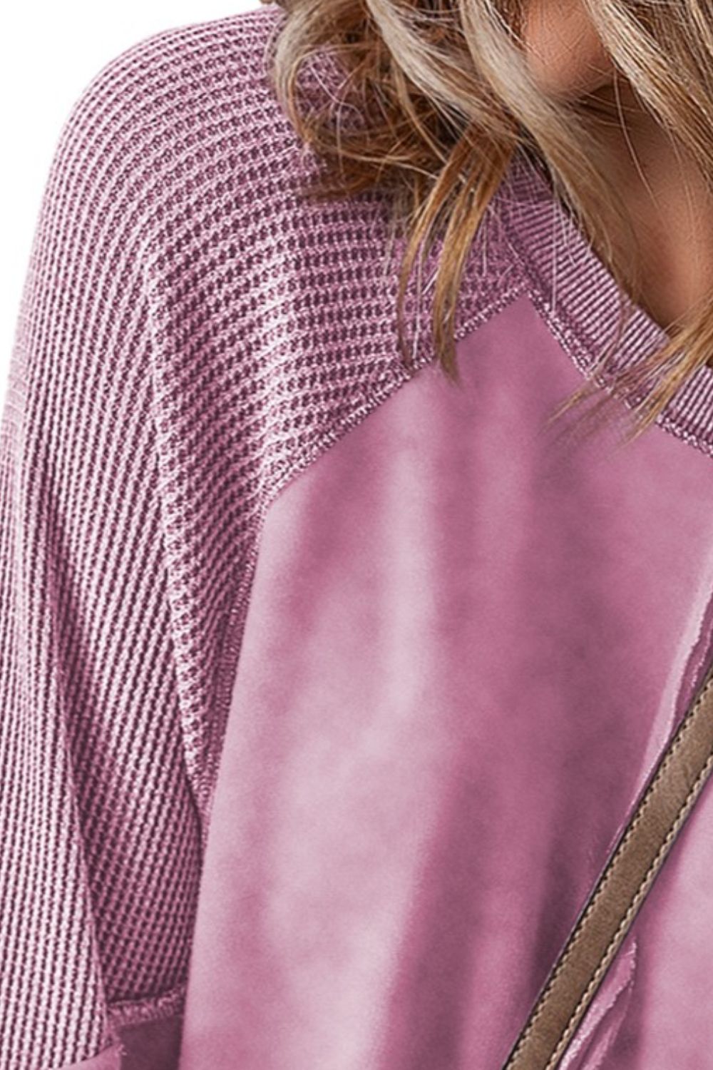Felisa | Long sleeve sweatshirt with exposed seams