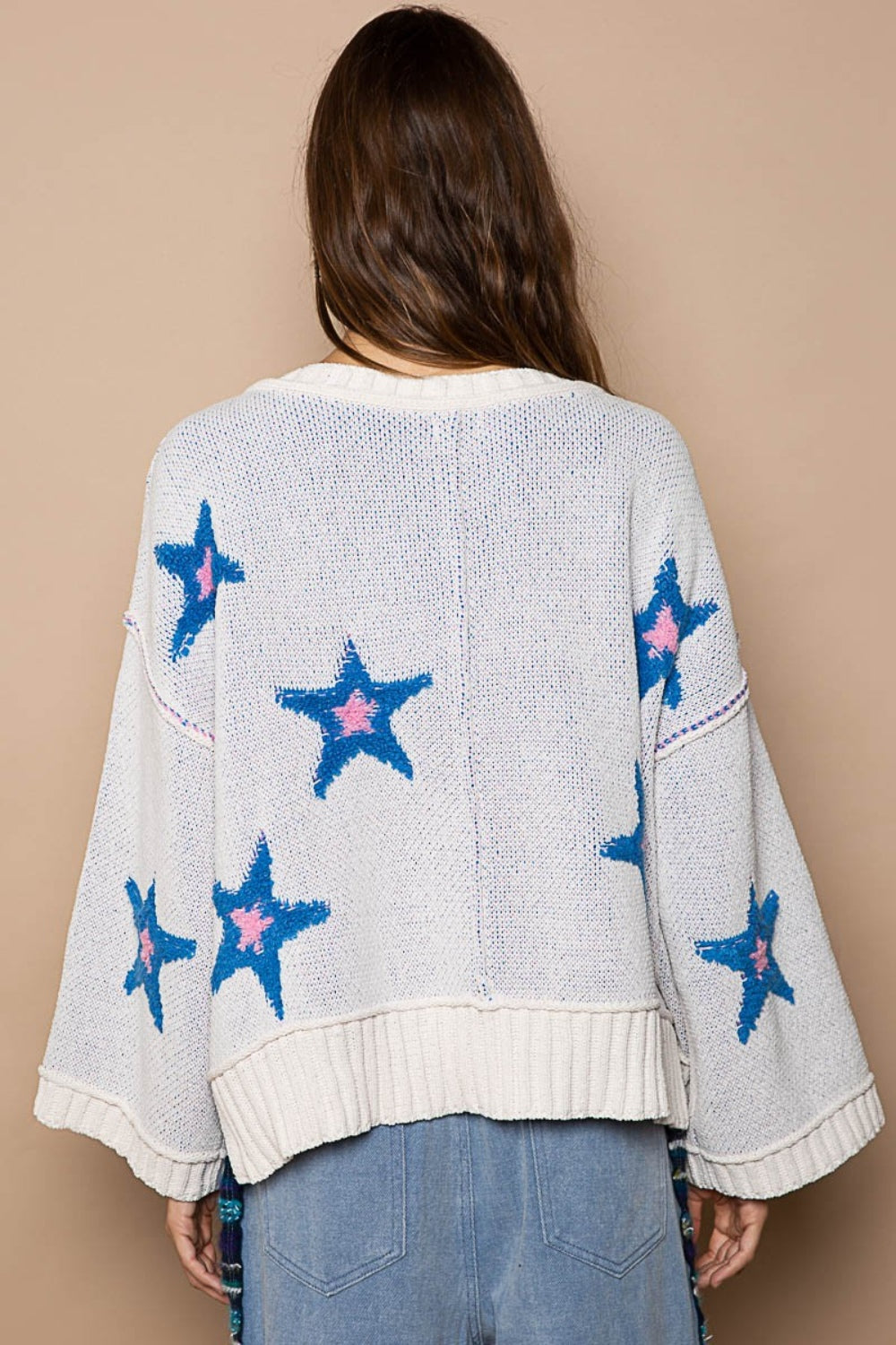 Greta | Long sleeve sweater with star patch