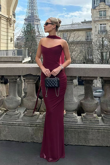 Bandeau High Waist Bodycon Skirt Set