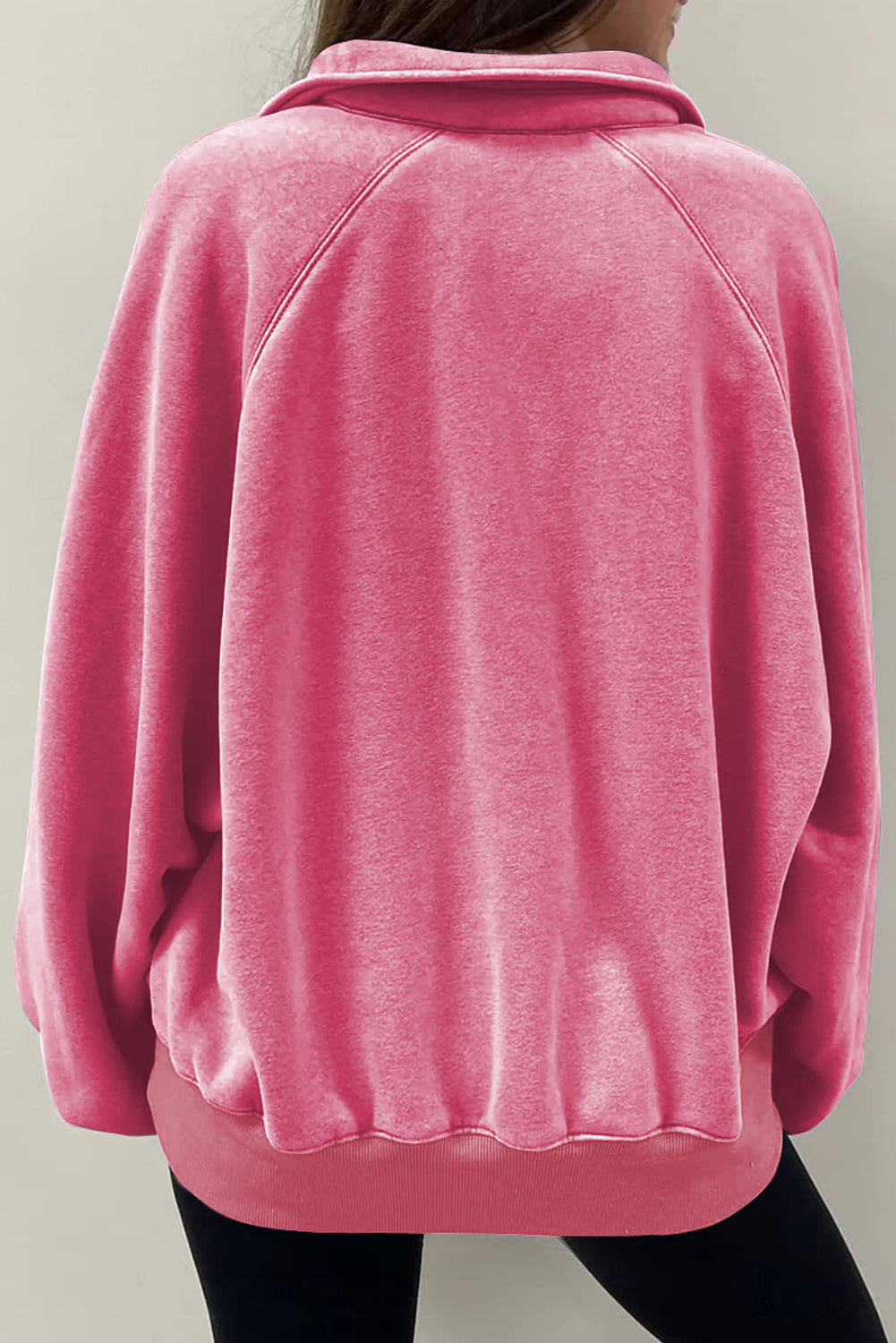 Valeria | Oversized sweatshirt with buttons and balloon sleeves
