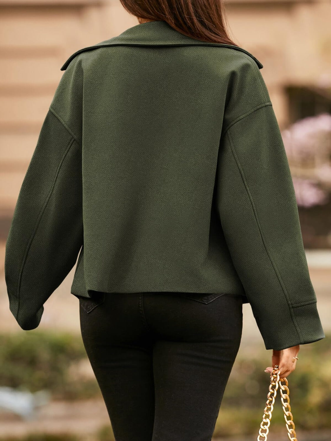 Ivanna | Jacket with collar and dropped shoulders