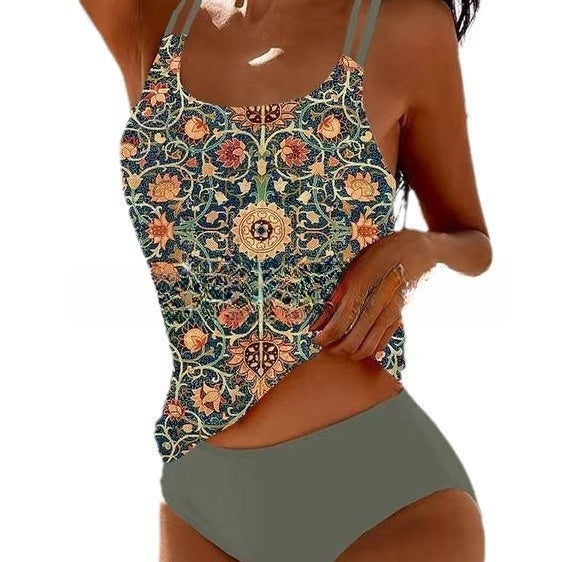 Vicenta® | Stylish Printed Tankini Swimsuit