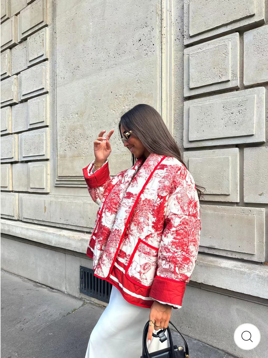Zahira | Printed quilted jacket