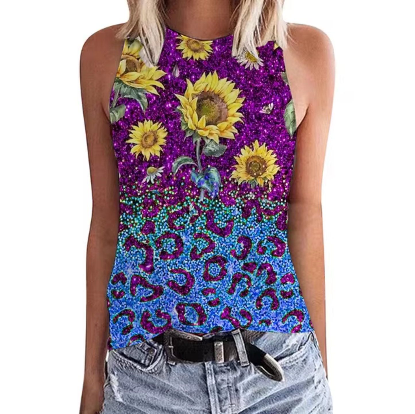 Hayden® | Sunflower Print Tank Top