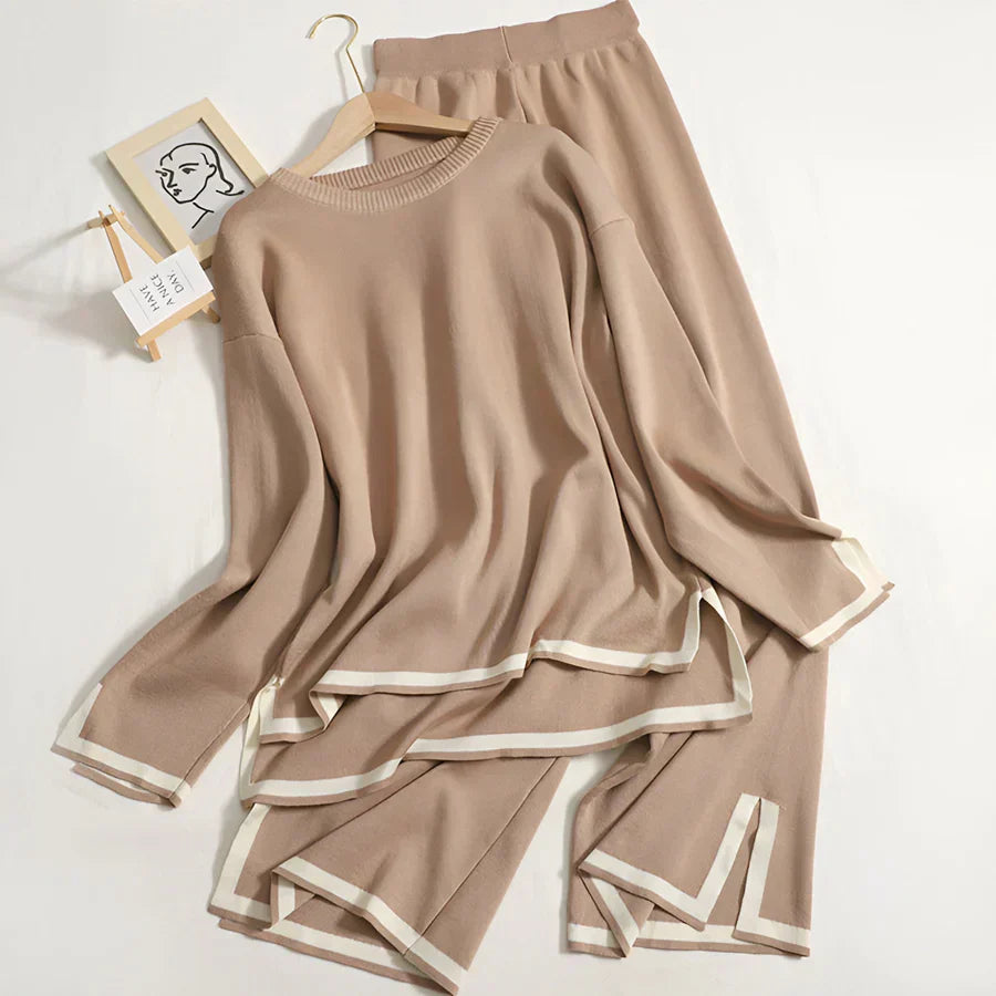 Elisa | Elegant stretch knit set to stay at home