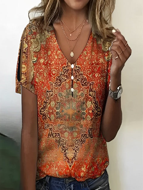 Margaret® | V-Neck Blouse