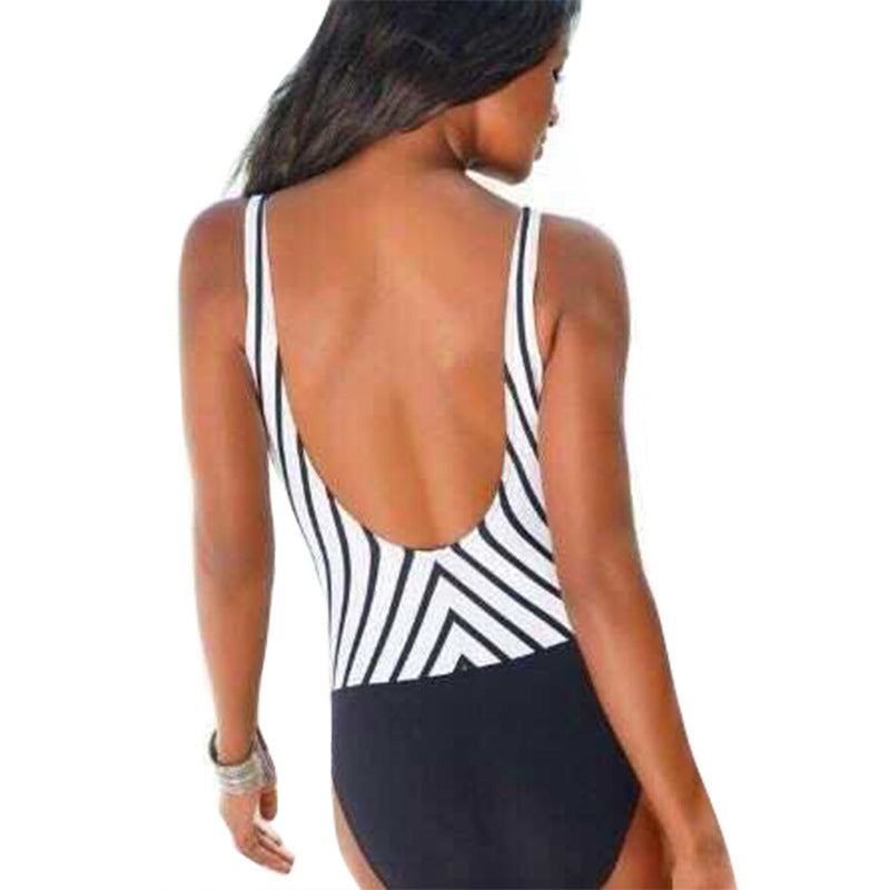 Wendy® | Women'S Swimsuit With Sophisticated Cut And Elegant Striped Pattern