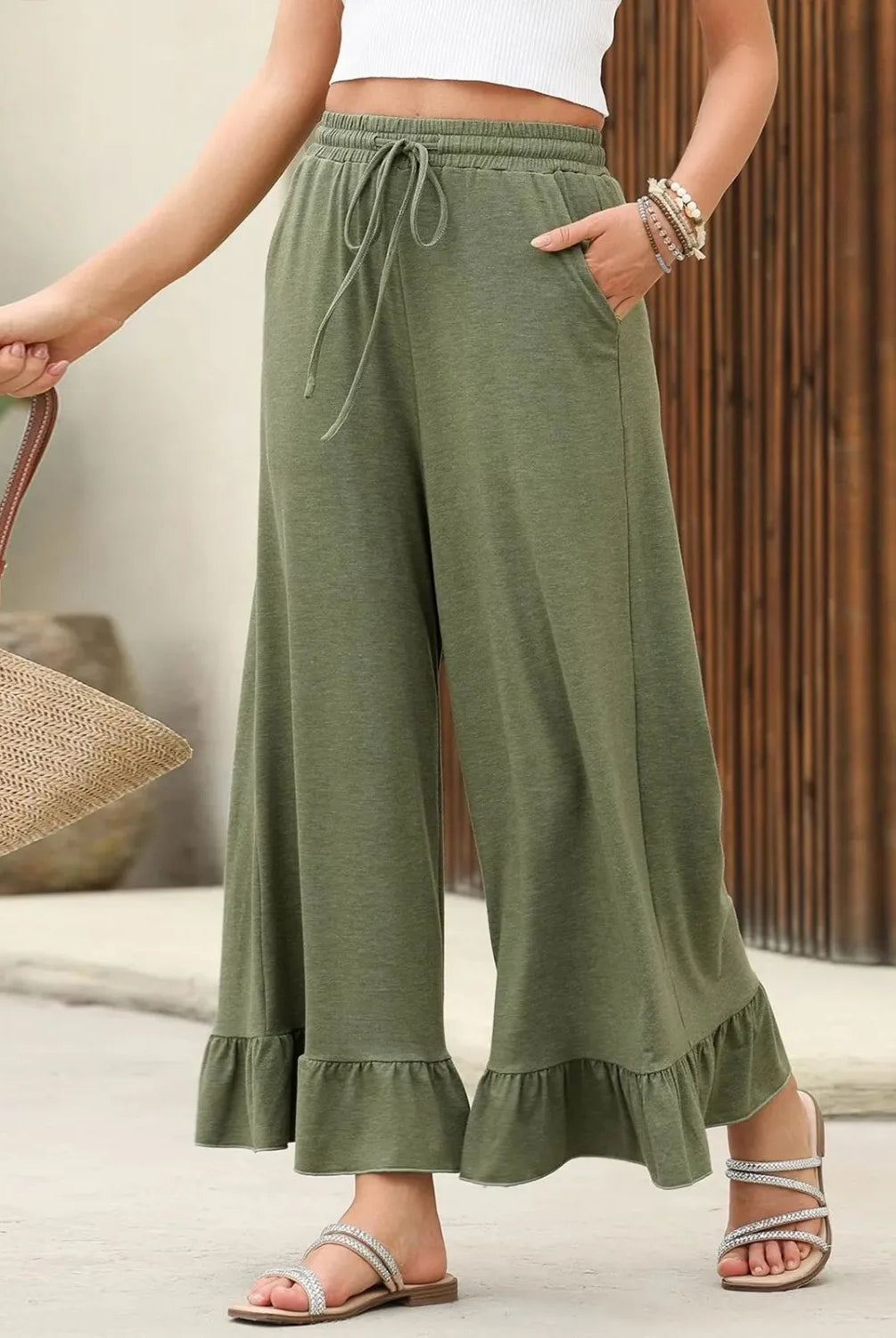 Vilma® | Wide-Legged Trousers With Ruffles