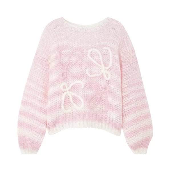 Petra | Women's knitted sweater with a crew neck and long sleeves