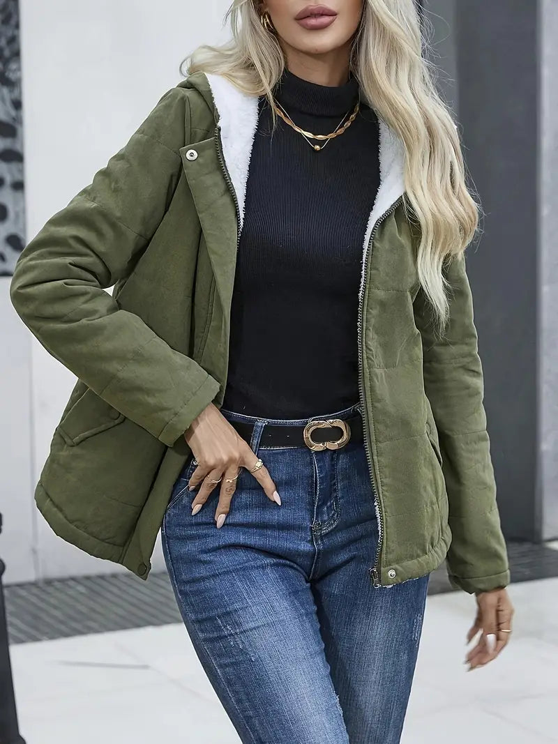 Katia | Padded jacket with front zip fastening