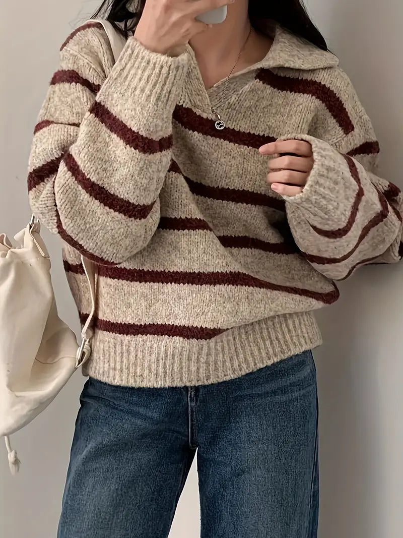 Elena | V-neck knitted sweater