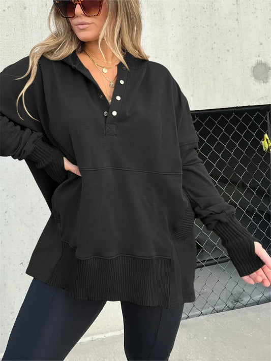 Liliane® | Women's V-neck hoodie