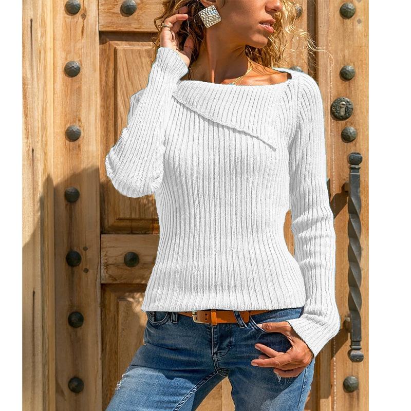 Dagmar | Fashionable and minimalist sweater lilac