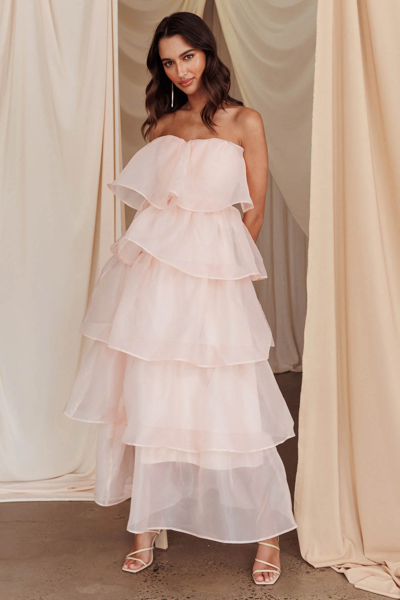 Estefanía® | Sunlit Ruffle Cascade Dress