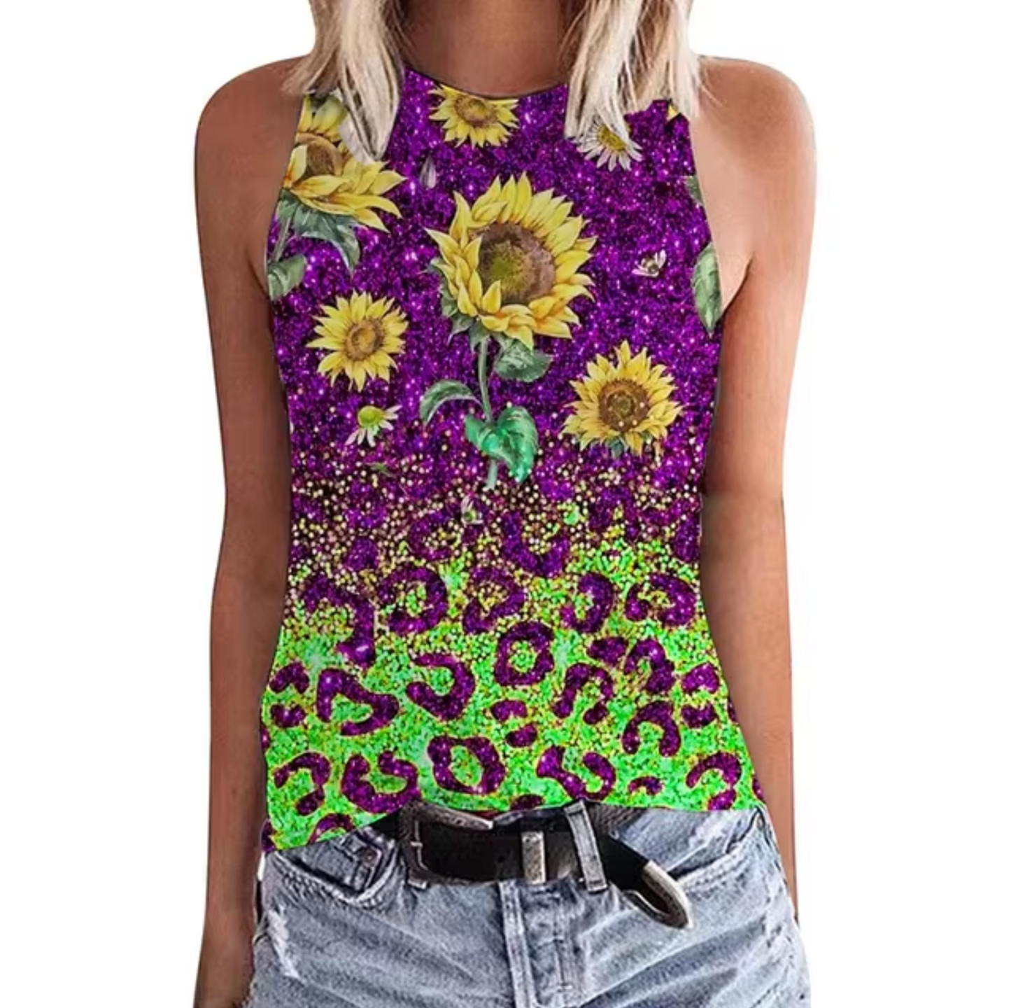 Hayden® | Sunflower Print Tank Top