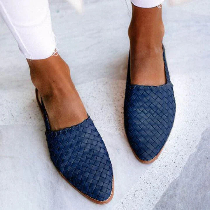Meghan® | Braided Cognac Slippers