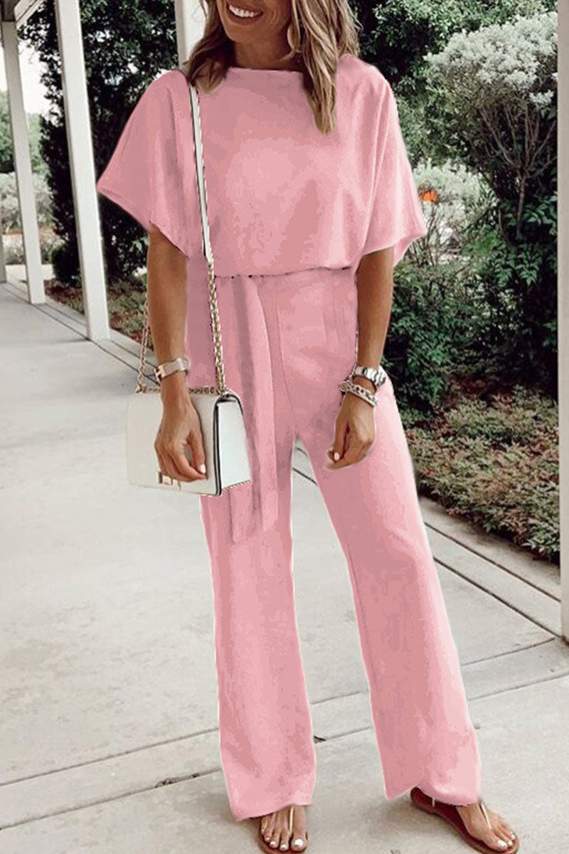 Maria Elena | Casual, loose overalls with fixed frenulum and O-neck