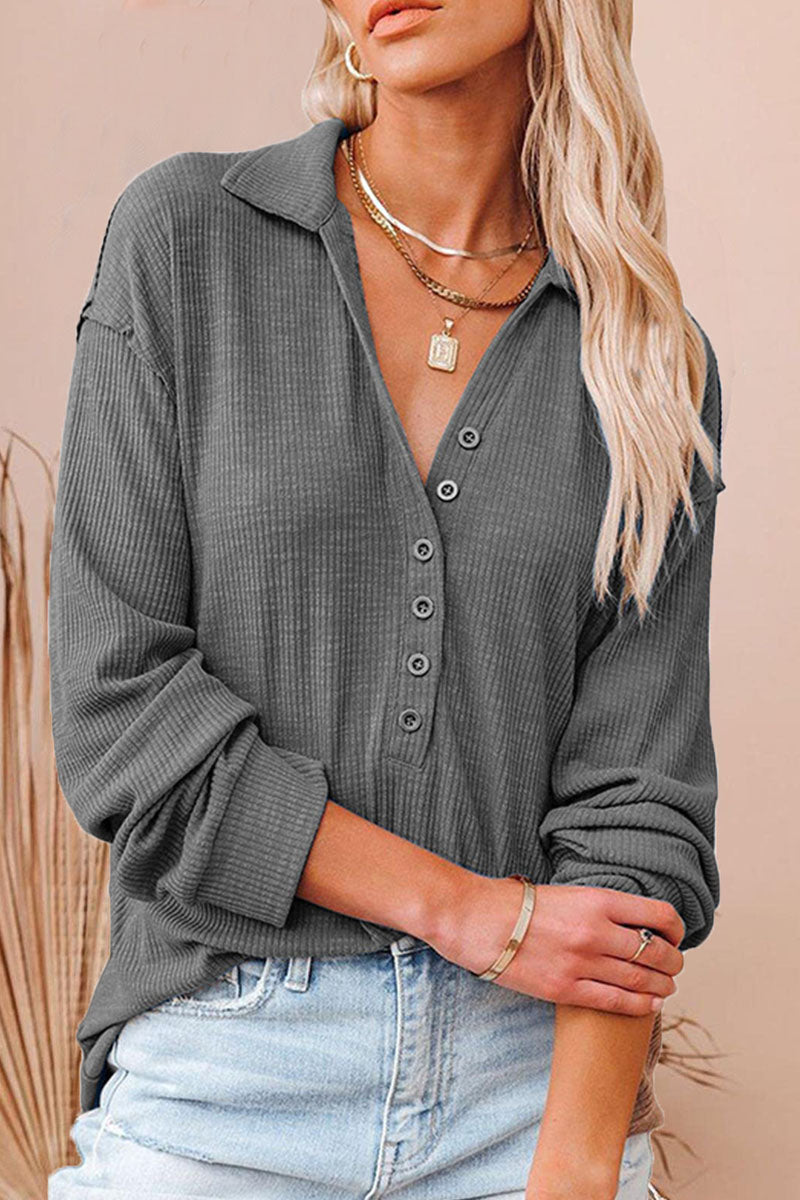 Tamar | Fashion Street Solid Patchwork V-Neck T-Shirts