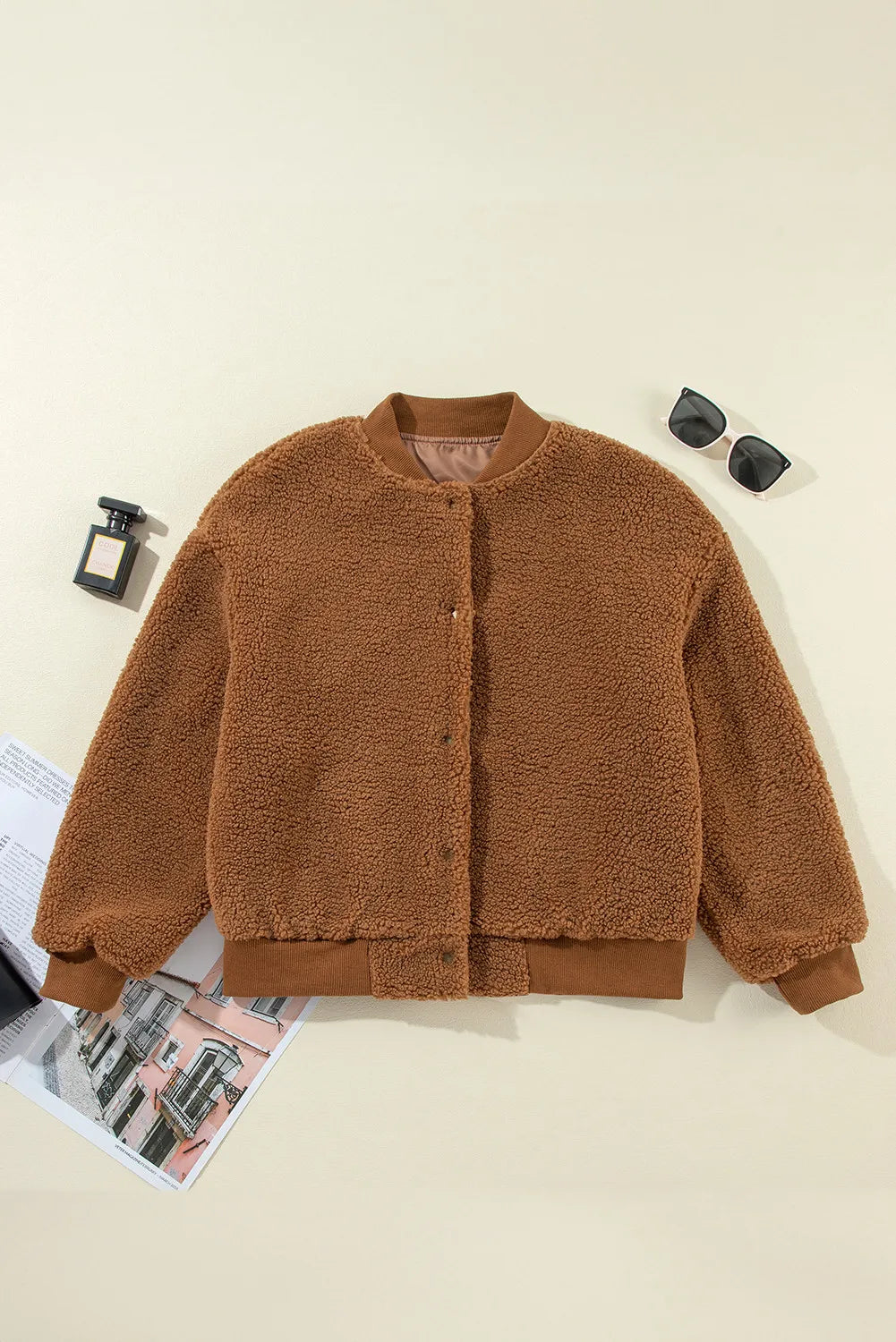 Margrit | Long sleeve jacket with snap fastening
